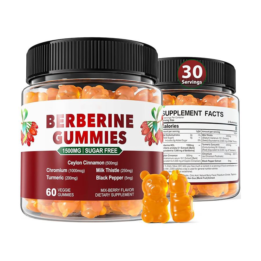 6 dalam 1 gula -gula berberine gummies