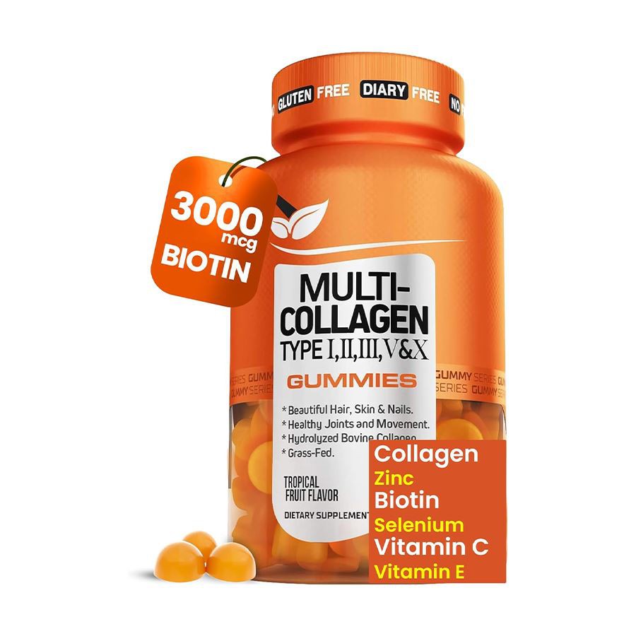 Multi - Collagen Type I, II, III, V, X Gummies Secara Klinikal Terbukti Sokongan Bersama