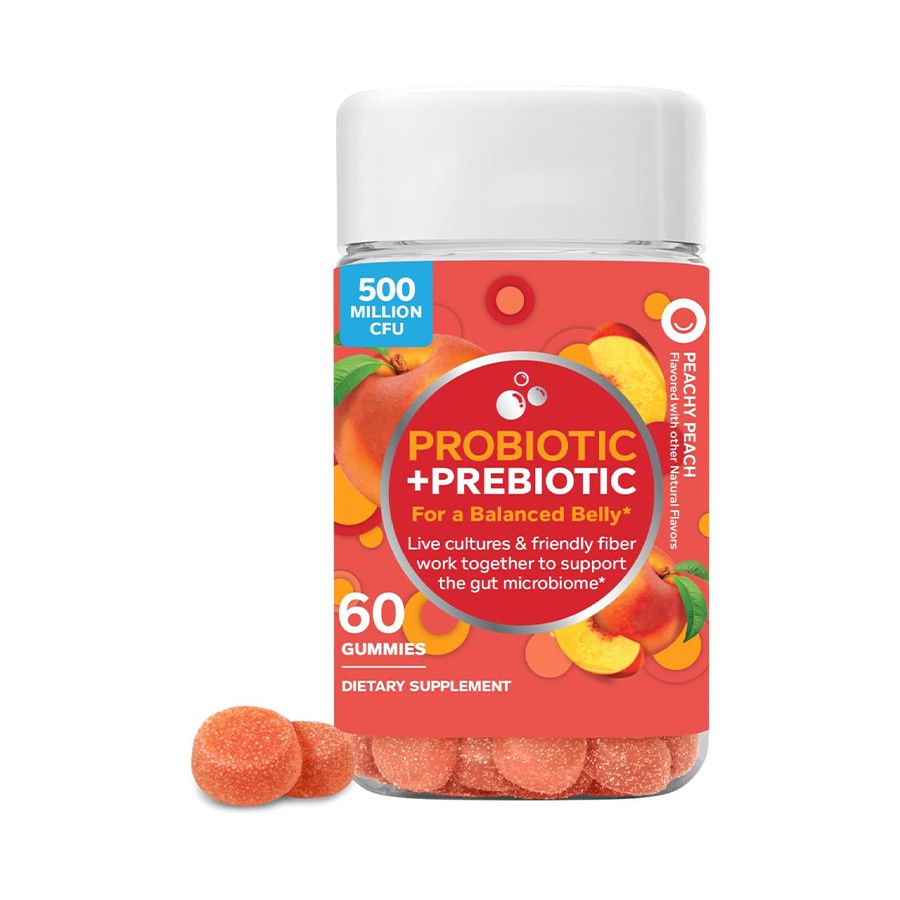 Peachy peach probiotik prebiotik gummies