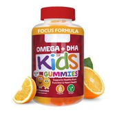 Fokus Formula Omega DHA Kids Gummies Delicious, Brain Meningkatkan Pemakanan untuk Minda Sedikit yang Sihat dan Sihat